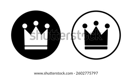 Crown icon logo design. crown sign and symbol