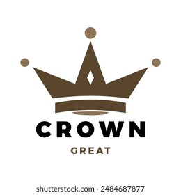 Crown Icon Logo Design Vorlage