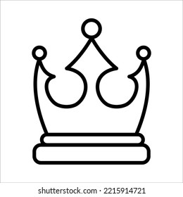 Crown Icon Logo Design Vector Template Illustration Sign And Symbol