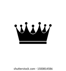 Crown icon, logo isolated on white background