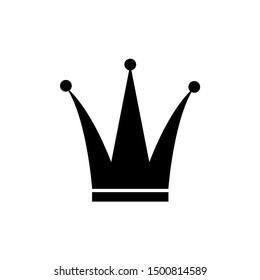 Crown icon, logo isolated on white background