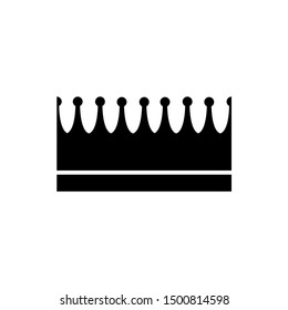 Crown icon, logo isolated on white background