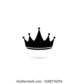 Crown icon, logo isolated on white background
