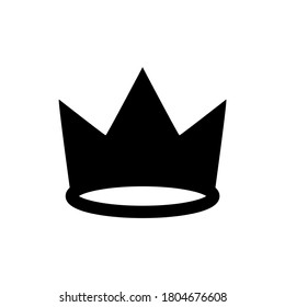 Crown icon, logo isolated on white background