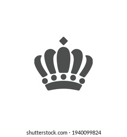 Crown icon, logo isolated on white background