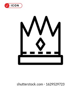 crown icon or logo isolated sign symbol vector illustration - high quality black style vector icons
