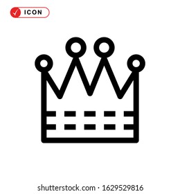 crown icon or logo isolated sign symbol vector illustration - high quality black style vector icons
