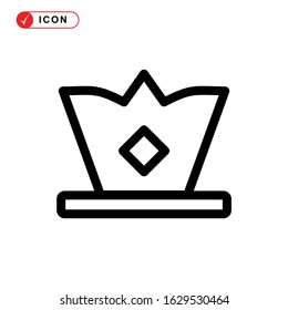 crown icon or logo isolated sign symbol vector illustration - high quality black style vector icons
