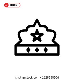 crown icon or logo isolated sign symbol vector illustration - high quality black style vector icons
