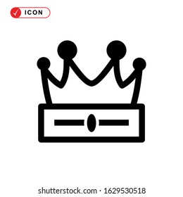 crown icon or logo isolated sign symbol vector illustration - high quality black style vector icons
