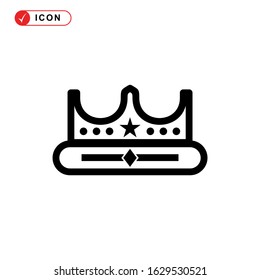 crown icon or logo isolated sign symbol vector illustration - high quality black style vector icons
