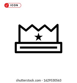 crown icon or logo isolated sign symbol vector illustration - high quality black style vector icons
