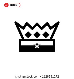 crown icon or logo isolated sign symbol vector illustration - high quality black style vector icons
