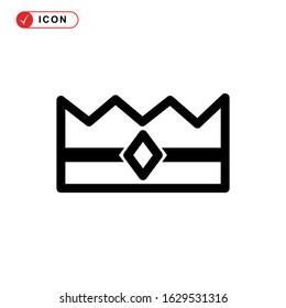 crown icon or logo isolated sign symbol vector illustration - high quality black style vector icons
