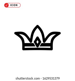 crown icon or logo isolated sign symbol vector illustration - high quality black style vector icons
