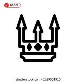 crown icon or logo isolated sign symbol vector illustration - high quality black style vector icons
