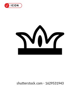 crown icon or logo isolated sign symbol vector illustration - high quality black style vector icons
