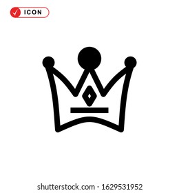crown icon or logo isolated sign symbol vector illustration - high quality black style vector icons
