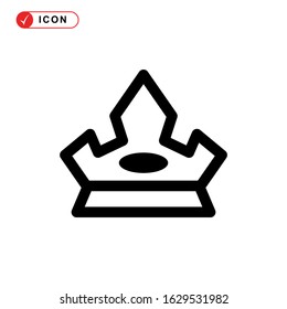 crown icon or logo isolated sign symbol vector illustration - high quality black style vector icons
