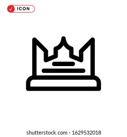 crown icon or logo isolated sign symbol vector illustration - high quality black style vector icons
