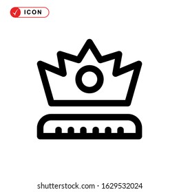 crown icon or logo isolated sign symbol vector illustration - high quality black style vector icons
