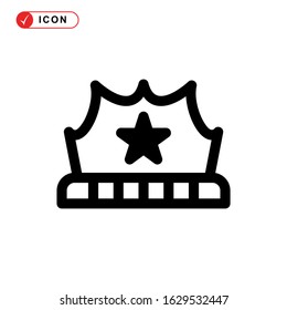 crown icon or logo isolated sign symbol vector illustration - high quality black style vector icons
