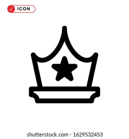crown icon or logo isolated sign symbol vector illustration - high quality black style vector icons
