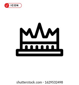 crown icon or logo isolated sign symbol vector illustration - high quality black style vector icons
