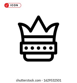 crown icon or logo isolated sign symbol vector illustration - high quality black style vector icons
