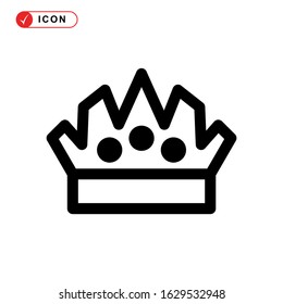 crown icon or logo isolated sign symbol vector illustration - high quality black style vector icons
