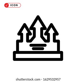 crown icon or logo isolated sign symbol vector illustration - high quality black style vector icons

