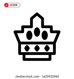 crown icon or logo isolated sign symbol vector illustration - high quality black style vector icons
