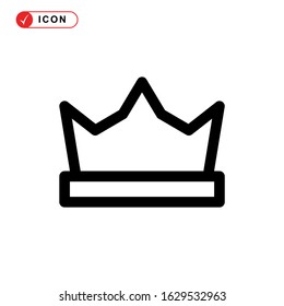 crown icon or logo isolated sign symbol vector illustration - high quality black style vector icons
