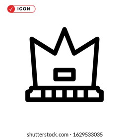 crown icon or logo isolated sign symbol vector illustration - high quality black style vector icons
