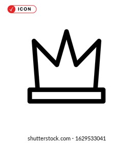 crown icon or logo isolated sign symbol vector illustration - high quality black style vector icons
