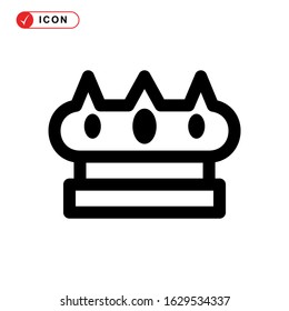 crown icon or logo isolated sign symbol vector illustration - high quality black style vector icons
