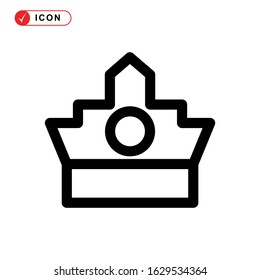 crown icon or logo isolated sign symbol vector illustration - high quality black style vector icons
