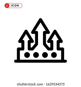 crown icon or logo isolated sign symbol vector illustration - high quality black style vector icons
