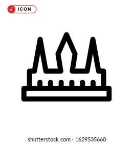 crown icon or logo isolated sign symbol vector illustration - high quality black style vector icons
