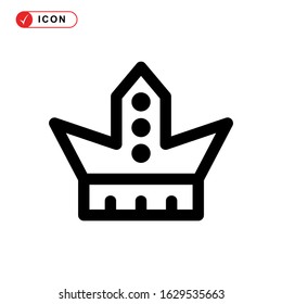 crown icon or logo isolated sign symbol vector illustration - high quality black style vector icons
