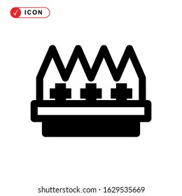 crown icon or logo isolated sign symbol vector illustration - high quality black style vector icons
