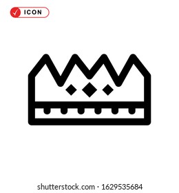 crown icon or logo isolated sign symbol vector illustration - high quality black style vector icons
