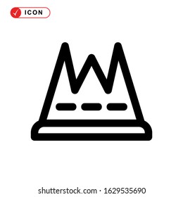 crown icon or logo isolated sign symbol vector illustration - high quality black style vector icons
