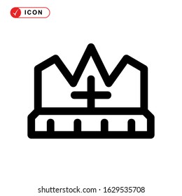 crown icon or logo isolated sign symbol vector illustration - high quality black style vector icons
