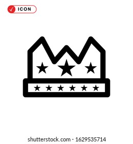 crown icon or logo isolated sign symbol vector illustration - high quality black style vector icons
