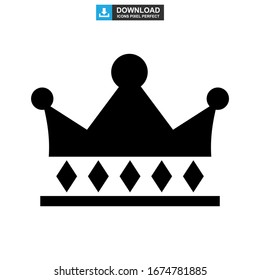 crown icon or logo isolated sign symbol vector illustration - high quality black style vector icons
