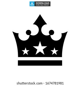 crown icon or logo isolated sign symbol vector illustration - high quality black style vector icons
