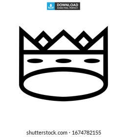 crown icon or logo isolated sign symbol vector illustration - high quality black style vector icons

