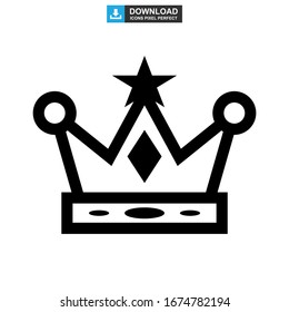 crown icon or logo isolated sign symbol vector illustration - high quality black style vector icons
