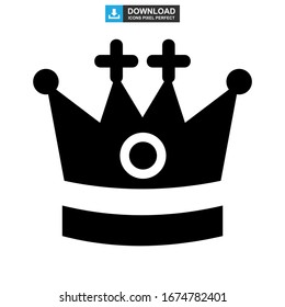 crown icon or logo isolated sign symbol vector illustration - high quality black style vector icons
